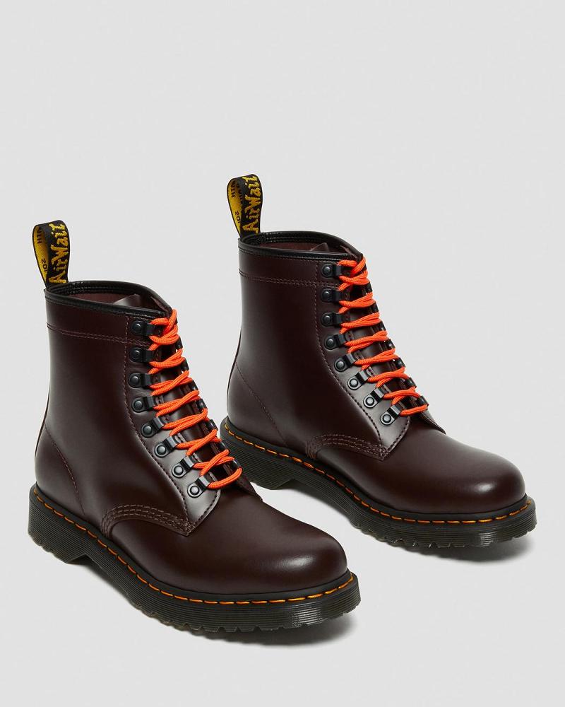 Red Women's Dr Martens 1460 Ben Smooth Leather Lace Up Boots | CA 148XYU